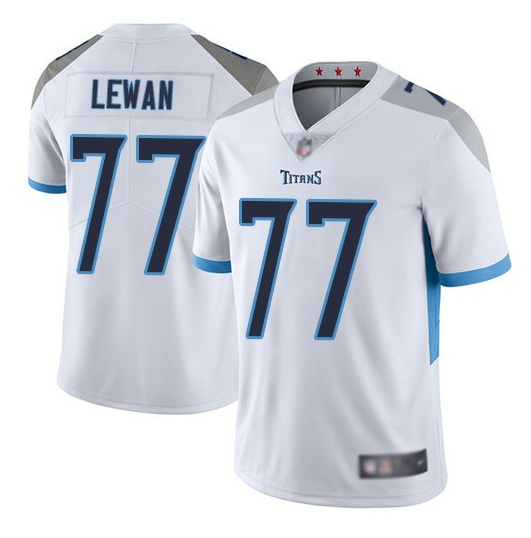 Men's Tennessee Titans #77 Taylor Lewan White Vapor Untouchable Limited Stitched Football Jersey